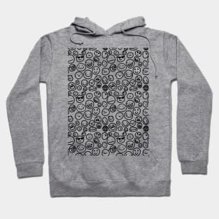 Smile Doodles - Black Line Hoodie